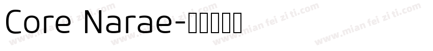 Core Narae字体转换